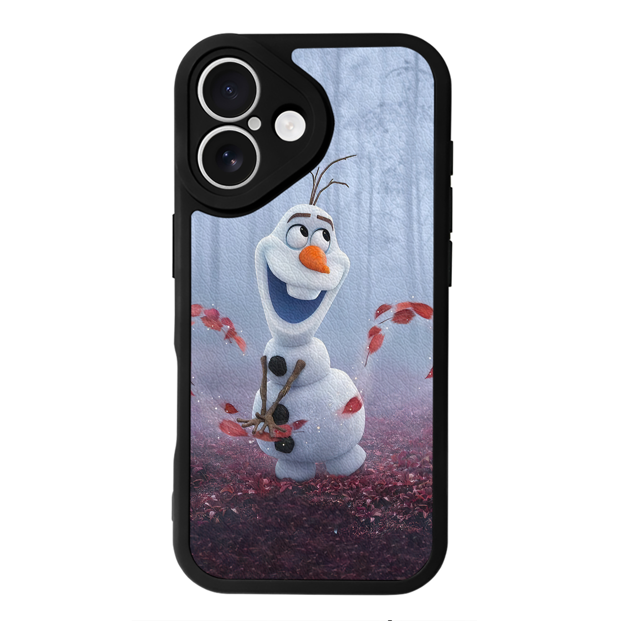 （画像用） アナと雪の女王 アンナ エルサ Frozen Anna Elsa 【iPhone 16シリーズ対応】シリコンスマホケース（レザー調） 材質：シリコン